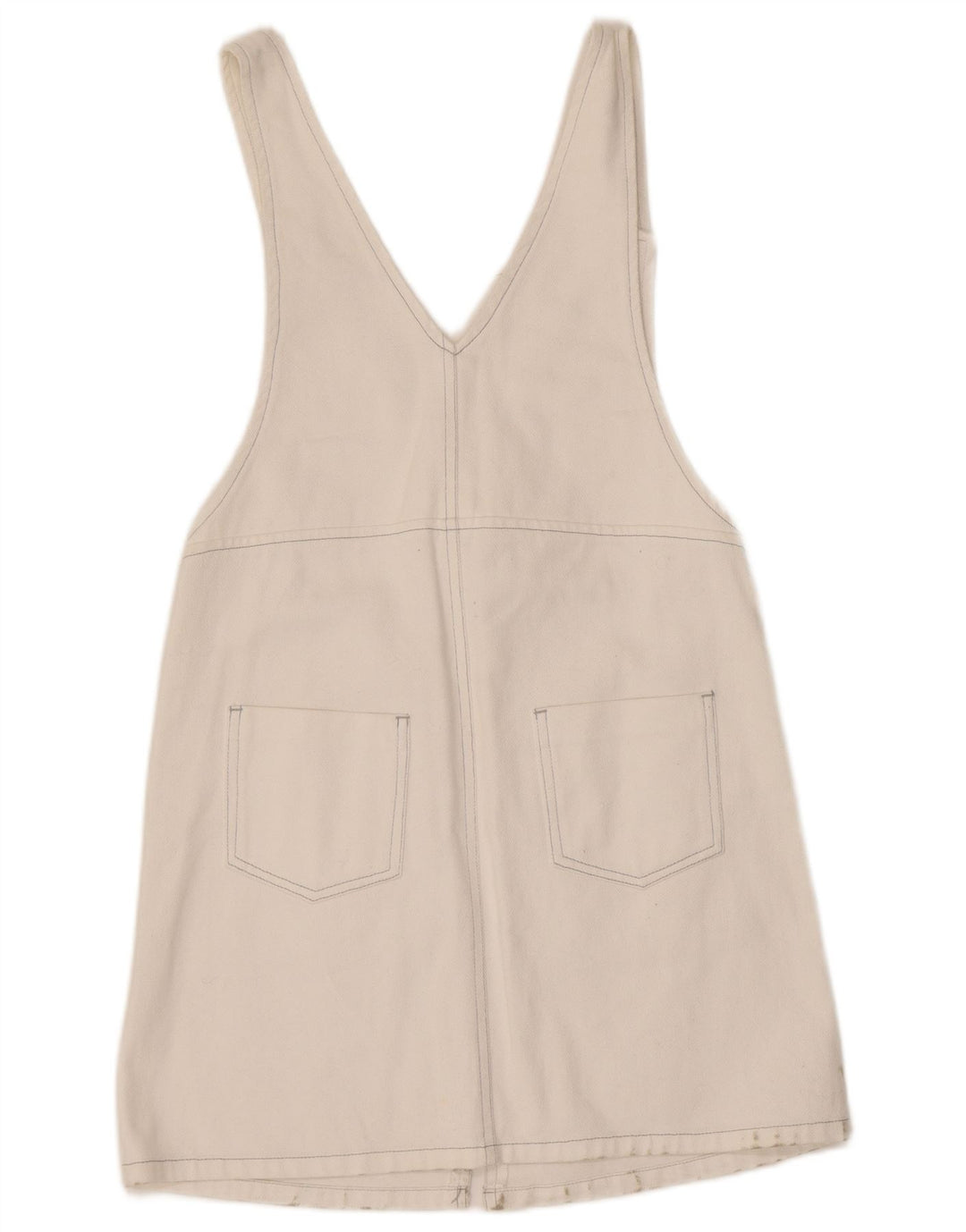 Cache Denim-Latzkleid für Damen, Gr. 8, Weiß