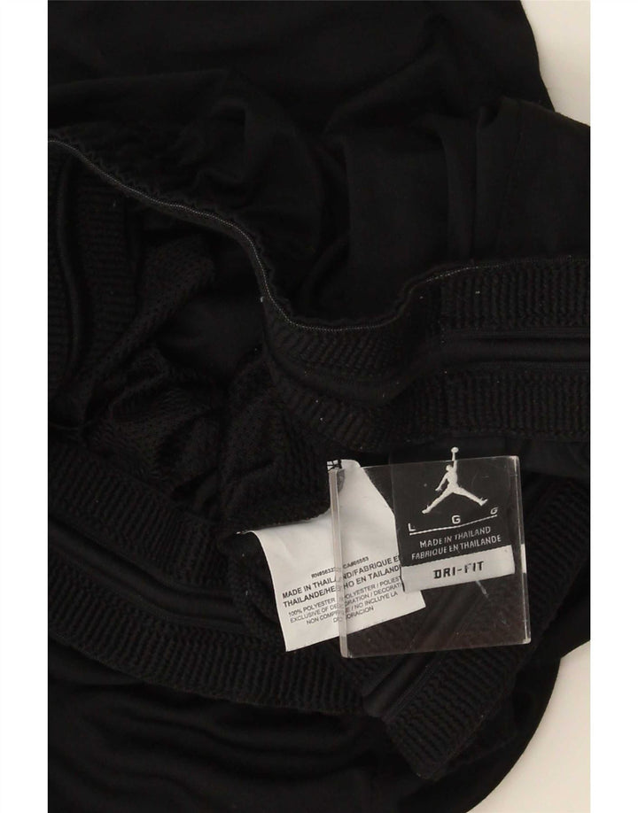 Jordan Herren Dri Fit Sportshorts, groß, schwarzes Farbblock-Polyester