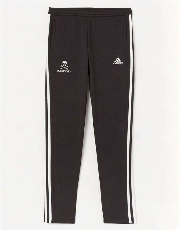 Adidas Damen UCC Hockey Trainingshose UK 8/10 Small Schwarz Polyester