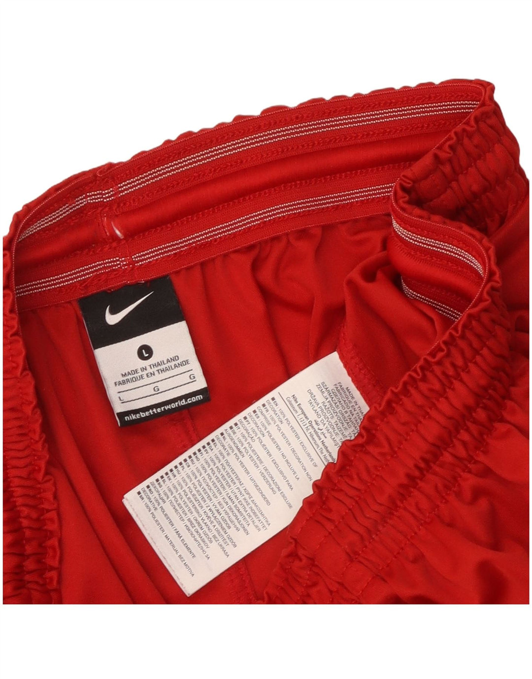 Nike Herren-Sportshorts, großes rotes Polyester
