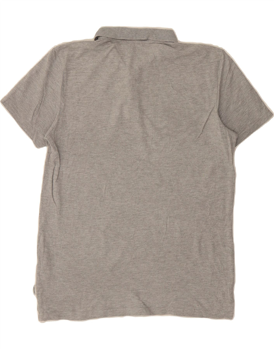 JACK & JONES Mens Graphic Polo Shirt Large Grey Cotton Vintage Jack & Jones and Second-Hand Jack & Jones from Messina Hembry 