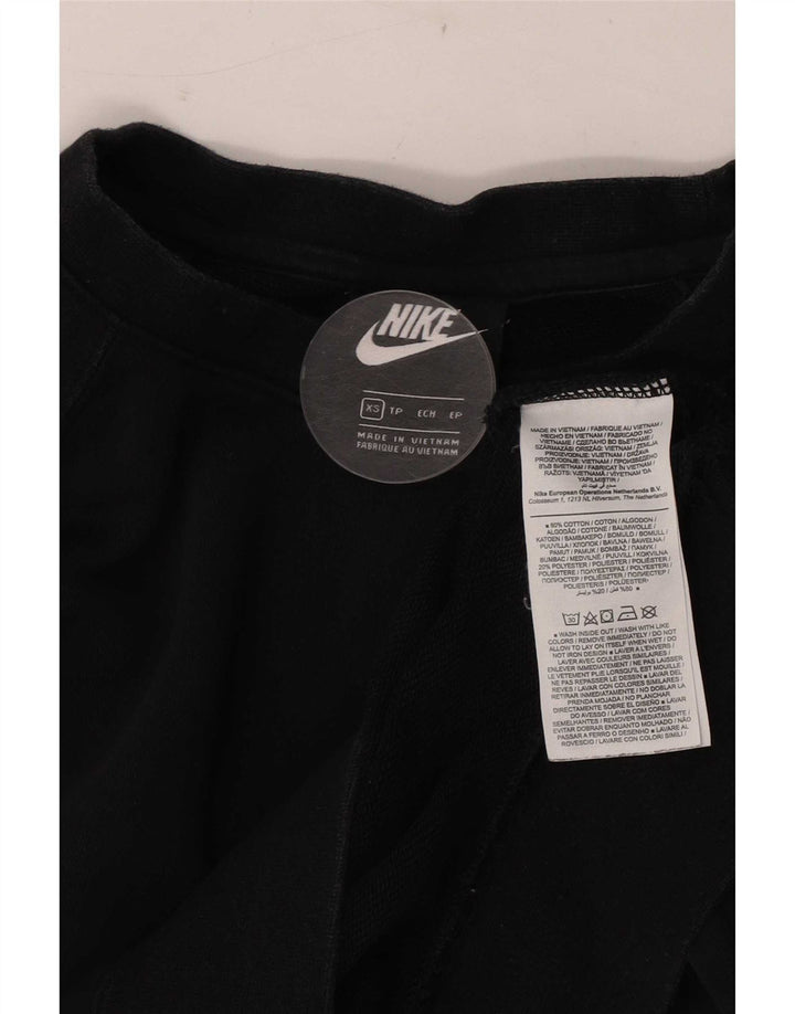 Nike Herren-Sweatshirt mit Grafik, XS, schwarze Baumwolle