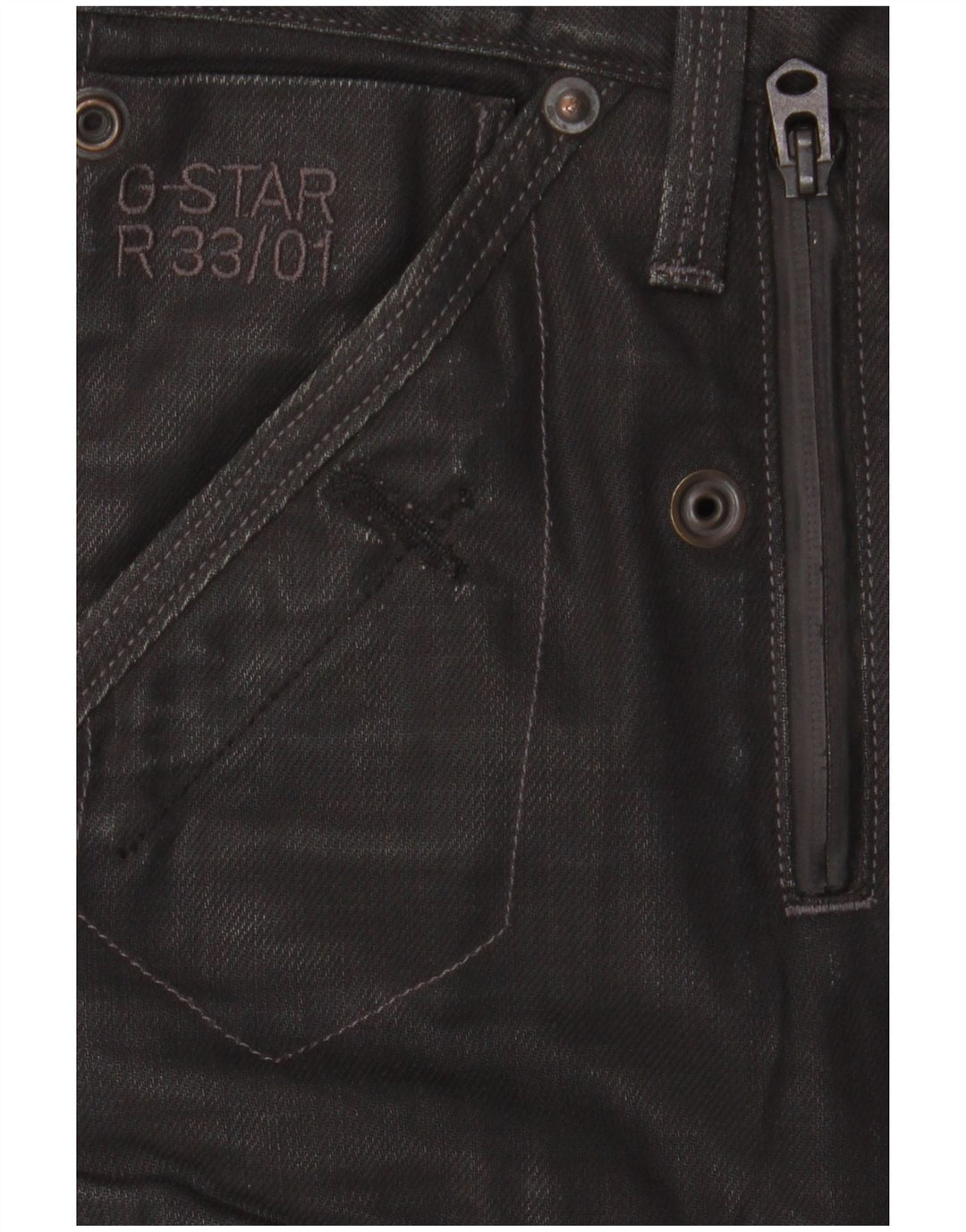 G-Star Herren Slim Cargohose W33 L32 Schwarze Baumwolle