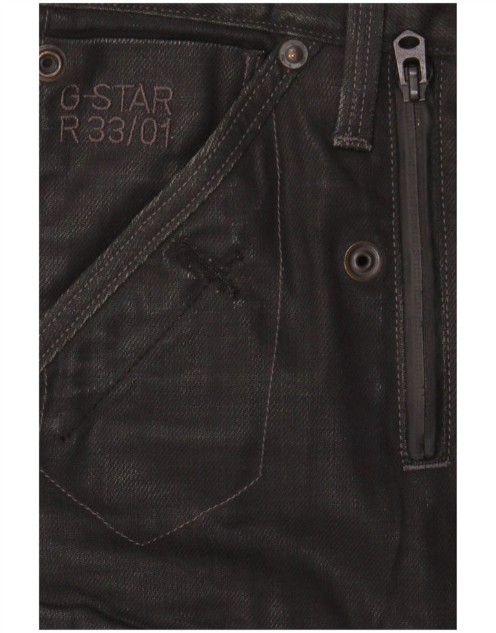 G-Star Herren Slim Cargohose W33 L32 Schwarze Baumwolle