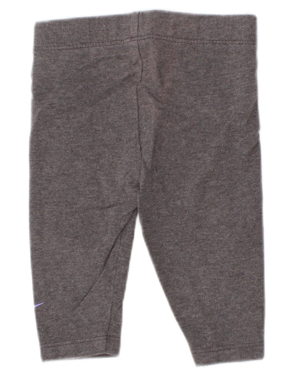 Nike Baby-Mädchen-Grafik-Leggings, 0–3 Monate, graue Baumwolle