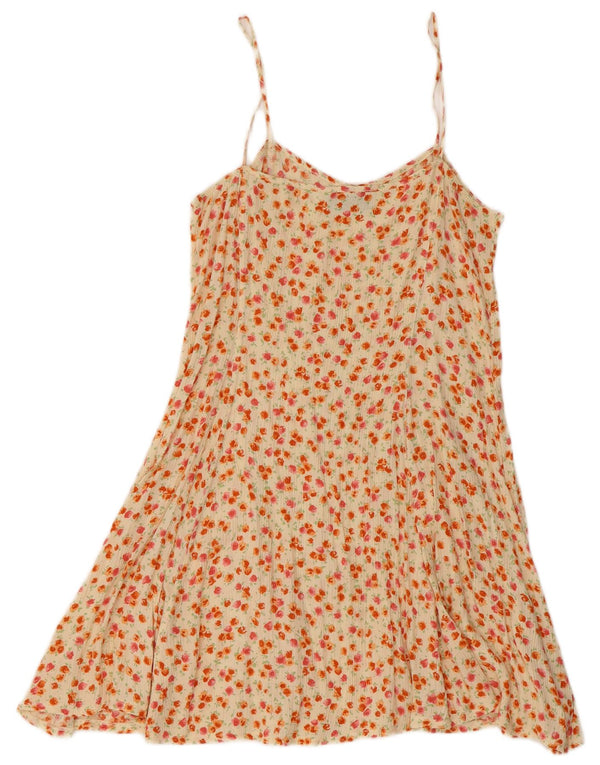 Onyx Damen Sommerkleid UK 4 XS Beige Blumen