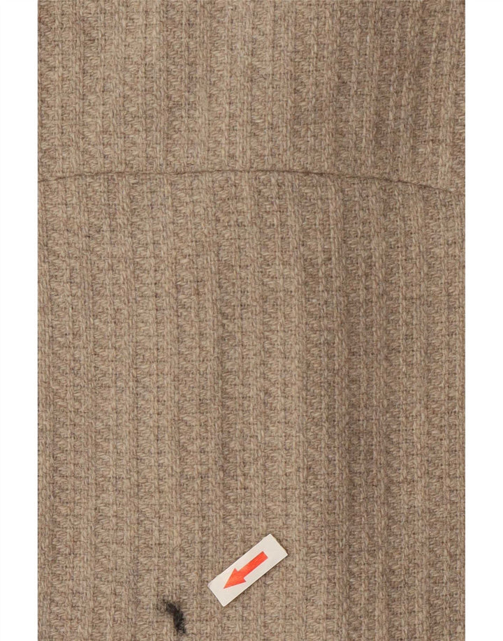Oasis Damen Übergroßer offener Mantel UK 10 Small Beige Wolle