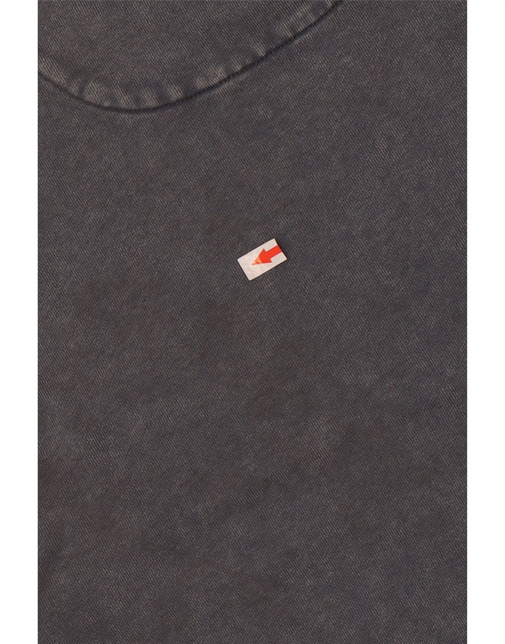 Gas Herren-Sweatshirt-Pullover aus mittelgrauer Baumwolle