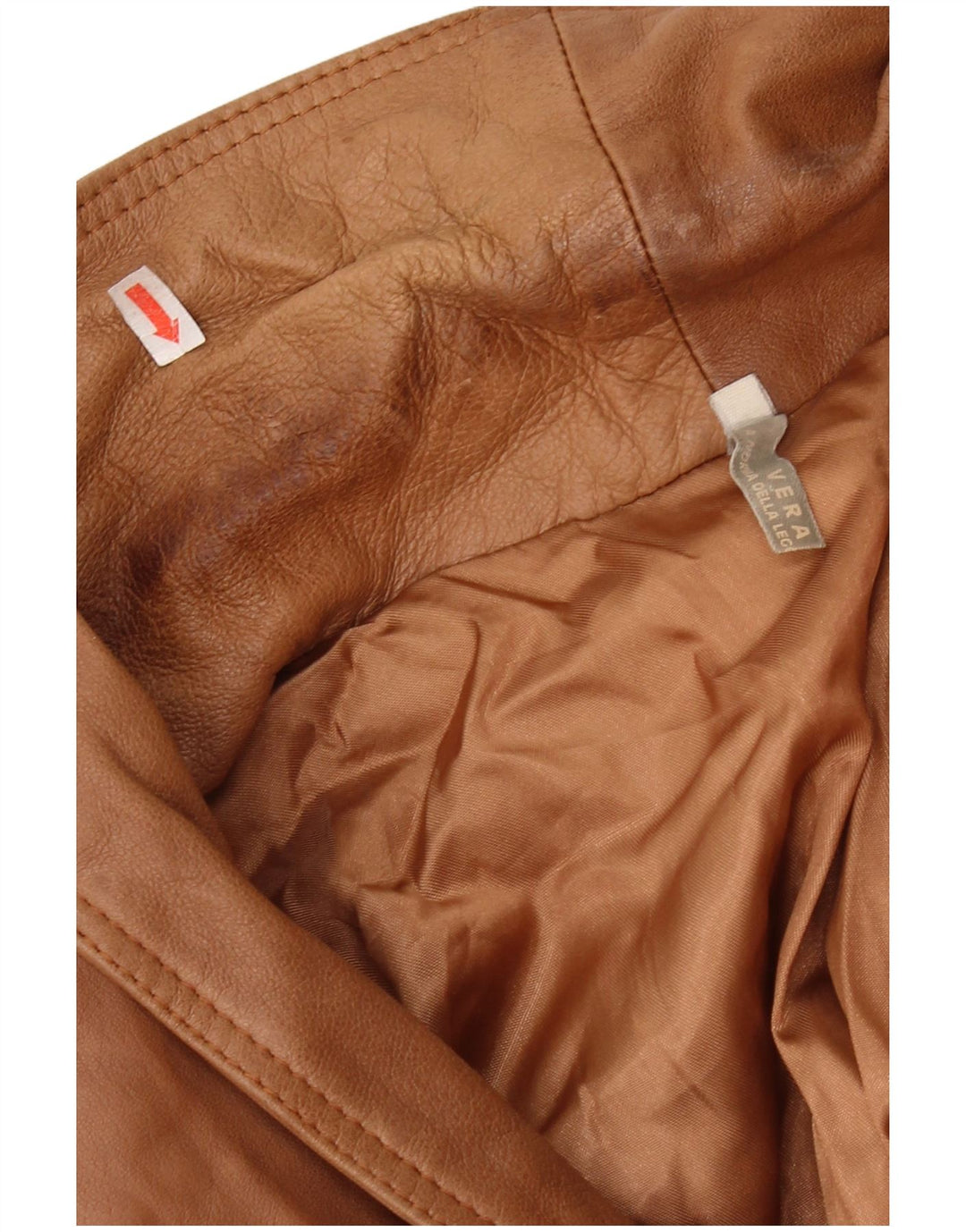 VINTAGE Herren Militärlederjacke UK 44 2XL Braunes Leder