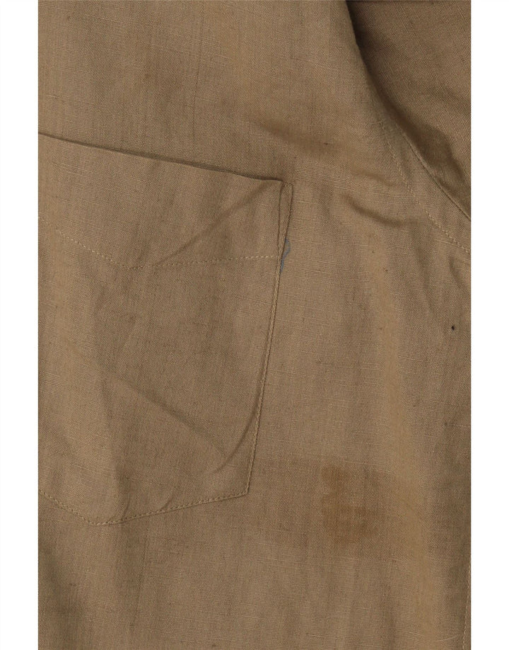 Boggi Herrenhemd aus mittlerer Khaki-Baumwolle