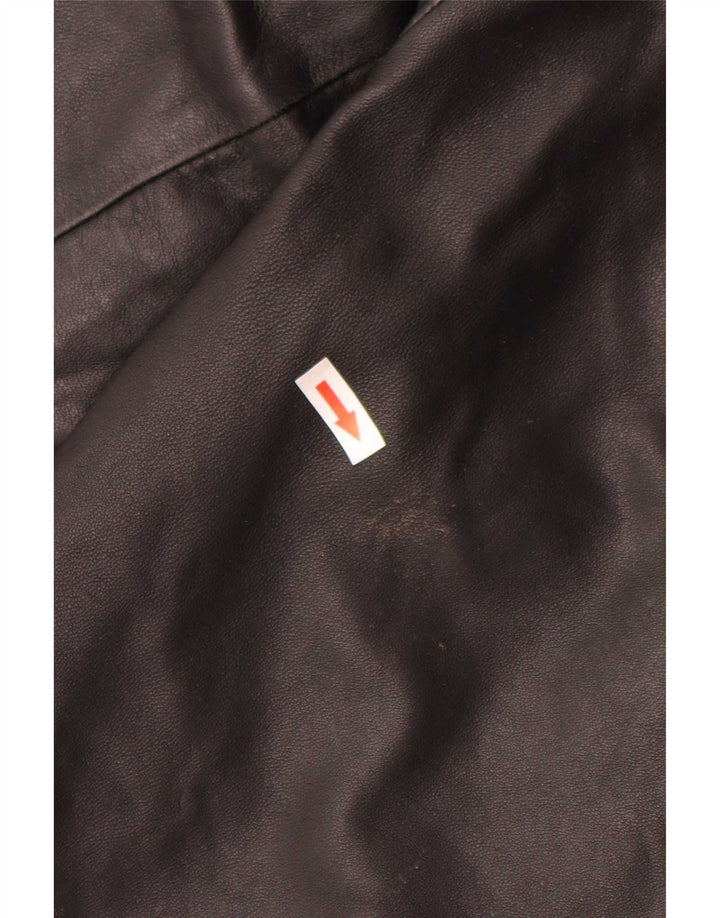 Vintage Herren Lederjacke UK 40 Large Schwarz