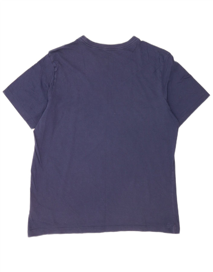 Nike Herren-T-Shirt mit Grafik, mittelgroß, marineblau, Baumwolle