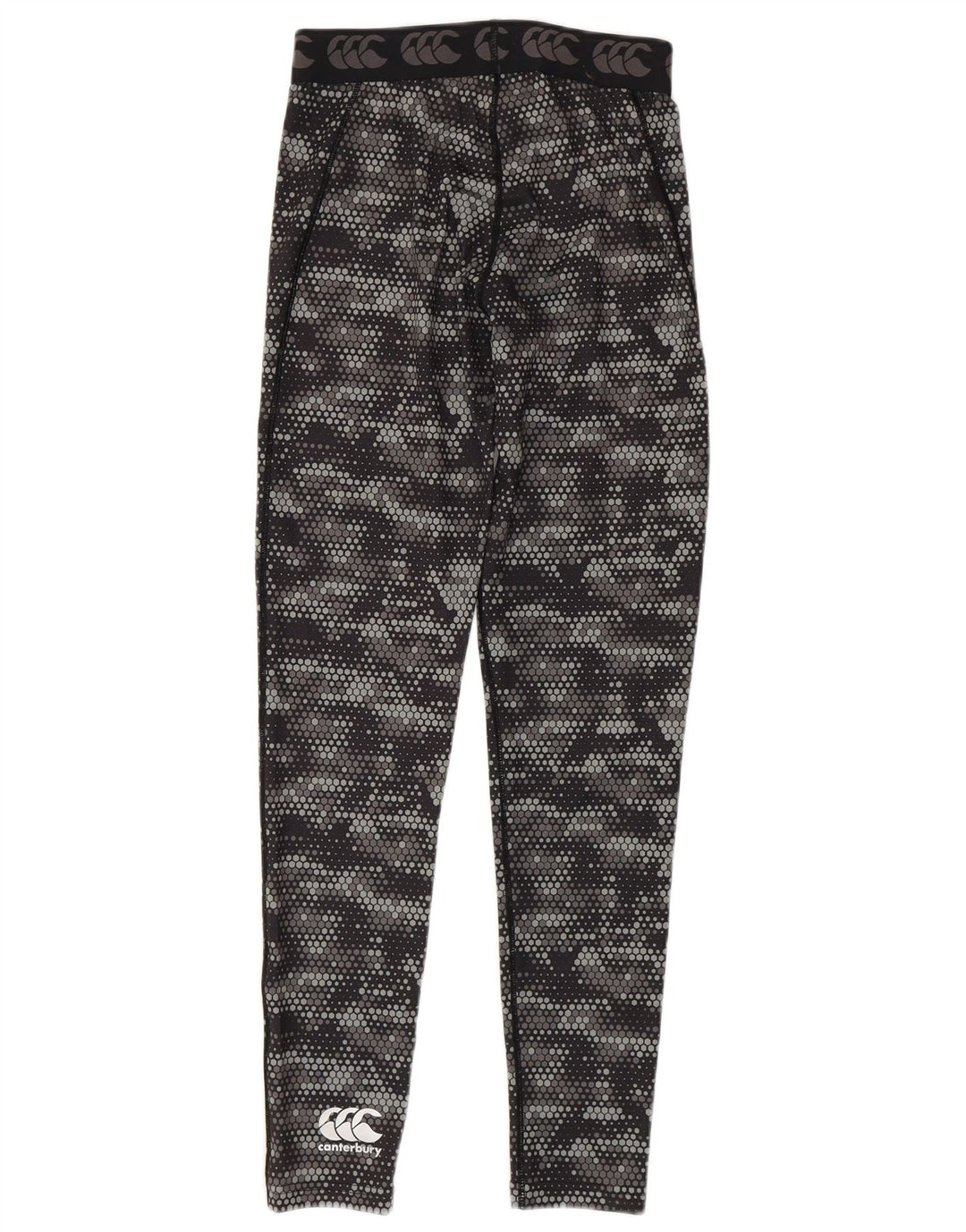 Canterbury Damen-Leggings mit Grafik, Größe S, Größe S, Schwarz, geometrisch, Polyester
