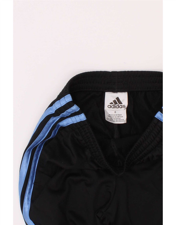 Adidas Trainingshose für Jungen, 5–6 Jahre, schwarzes Polyester