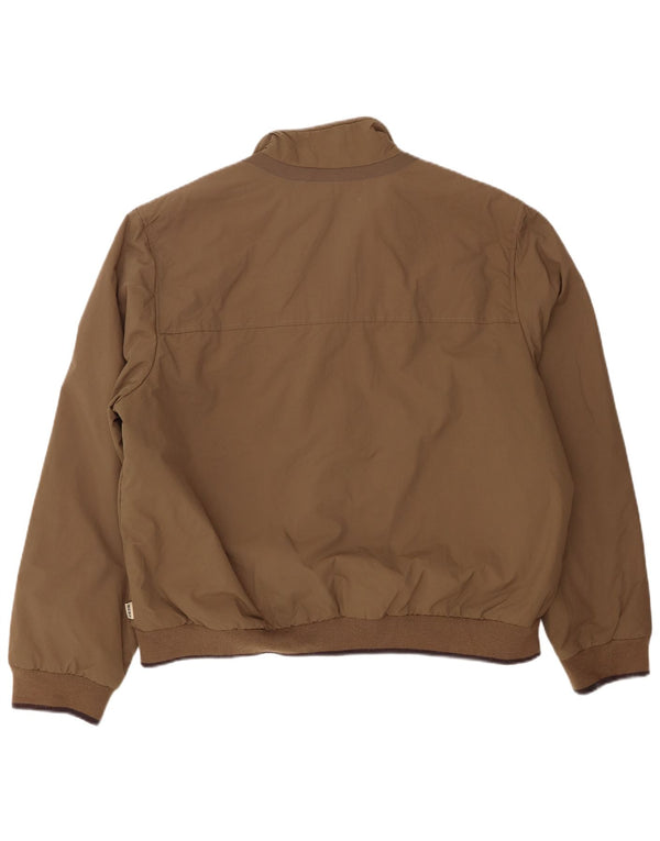 Geox Respira Herren Bomberjacke UK 48 4XL Braunes Nylon
