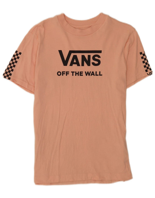 Vans Damen-T-Shirt mit Grafik, UK 12, mittelrosa, Baumwolle