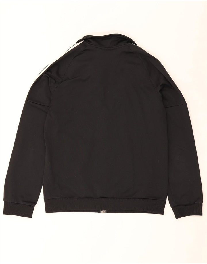 Adidas Damen Trainingsanzug Top Jacke UK 12/14 Medium Schwarz Polyester