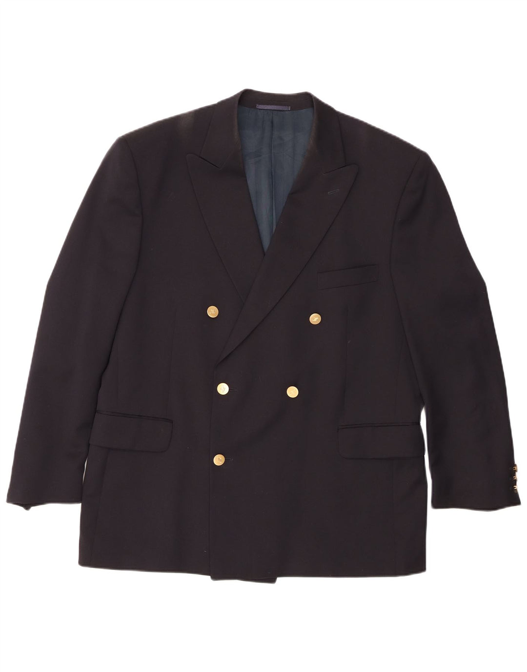 Jaeger Herren zweireihige Blazerjacke IT 54 2XL Marineblaue Wolle