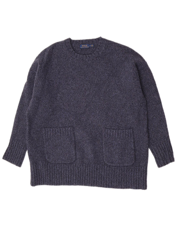 Polo Ralph Lauren Damen-Pullover mit Rundhalsausschnitt, Gr. 14, mittleres Marineblau