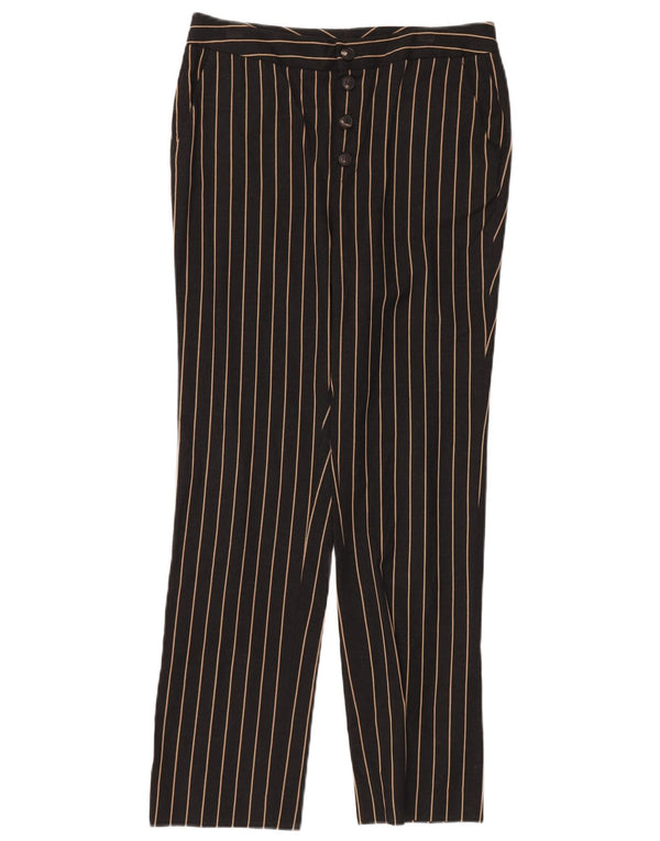 MASSIMO DUTTI Damen-Chinohose mit hoher Taille, EU 38, Größe S, W28, L28, Schwarz