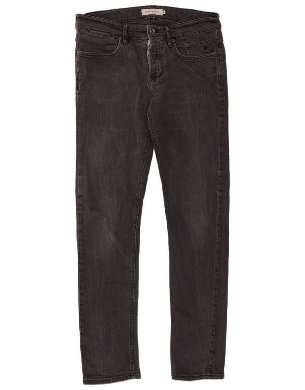 SIVIGLIA Herren Slim Jeans W35 L34 Graue Baumwolle