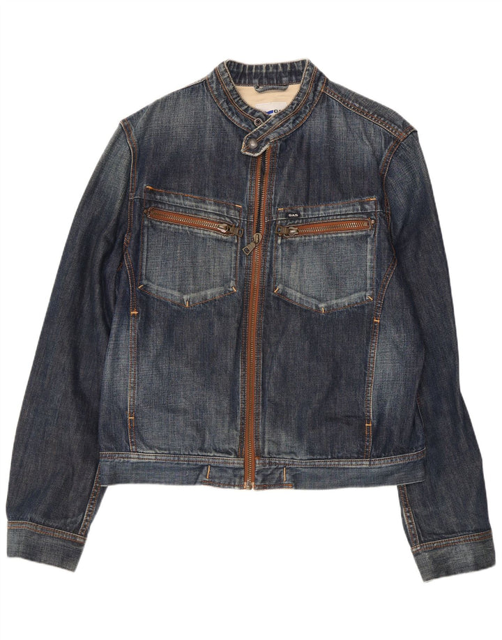Gas Damen Jeansjacke UK 18 XL Blaue Baumwolle