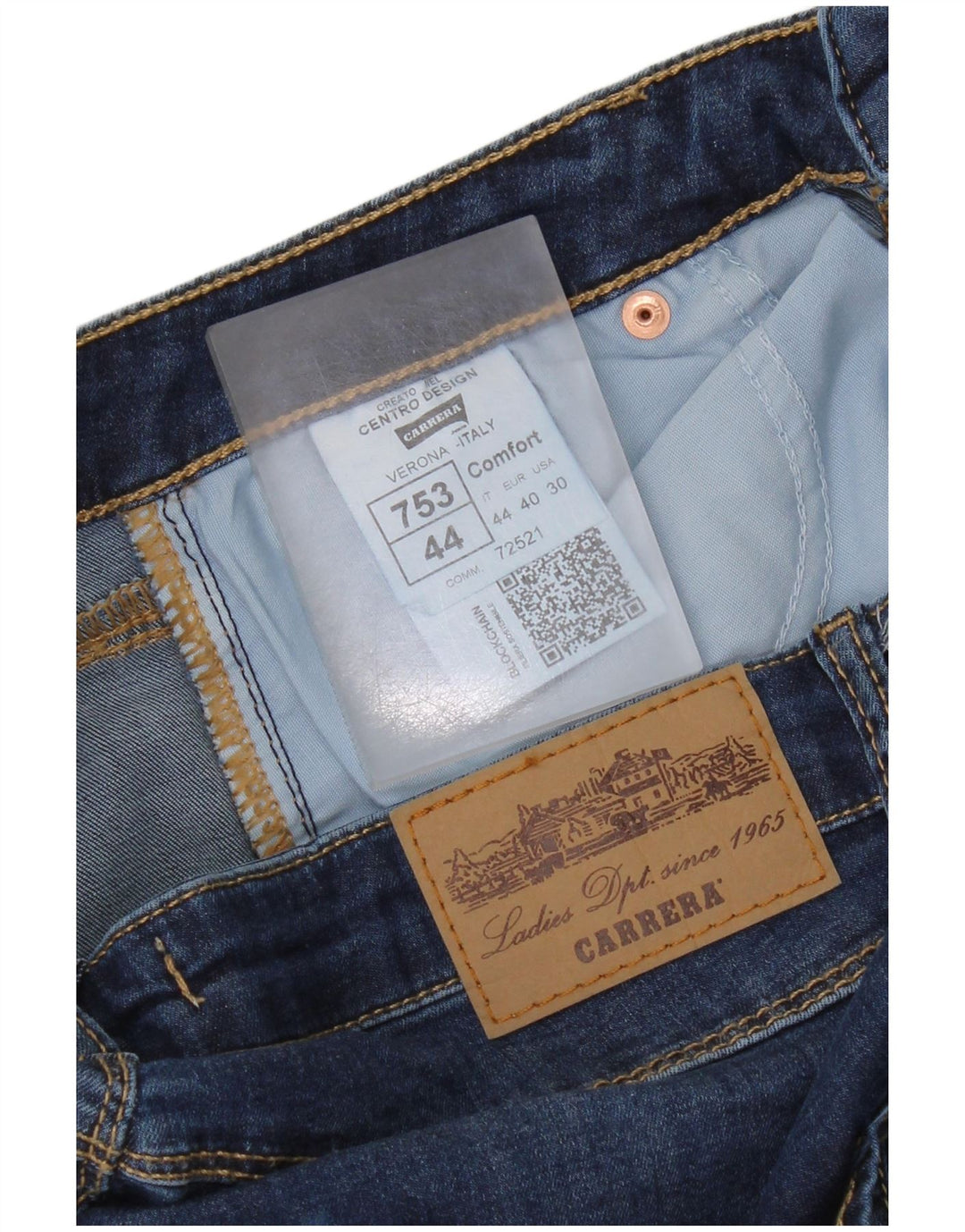 Carrera Damen VERONA Slim Jeans IT 44 Medium W30 L34 Marineblau Baumwolle