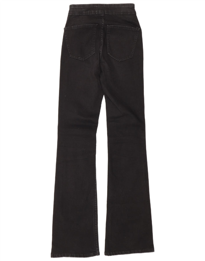 Zara Damen Schlagjeans EU 34 2XS W24 L33 Schwarz