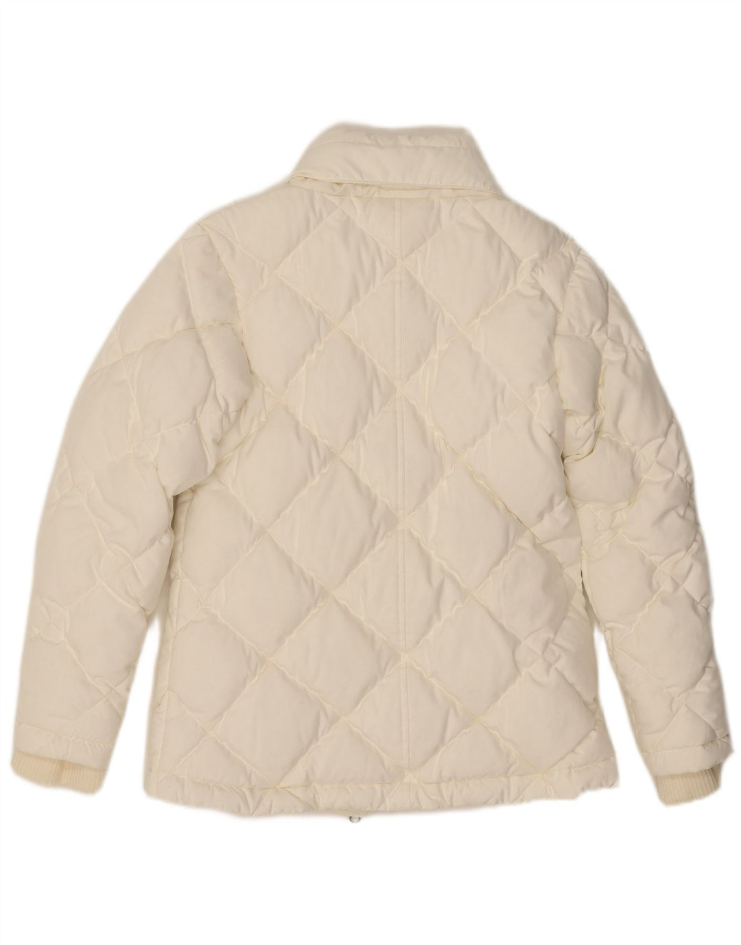 NIKE Womens Hooded Padded Jacket UK 10/12 Medium White Polyester