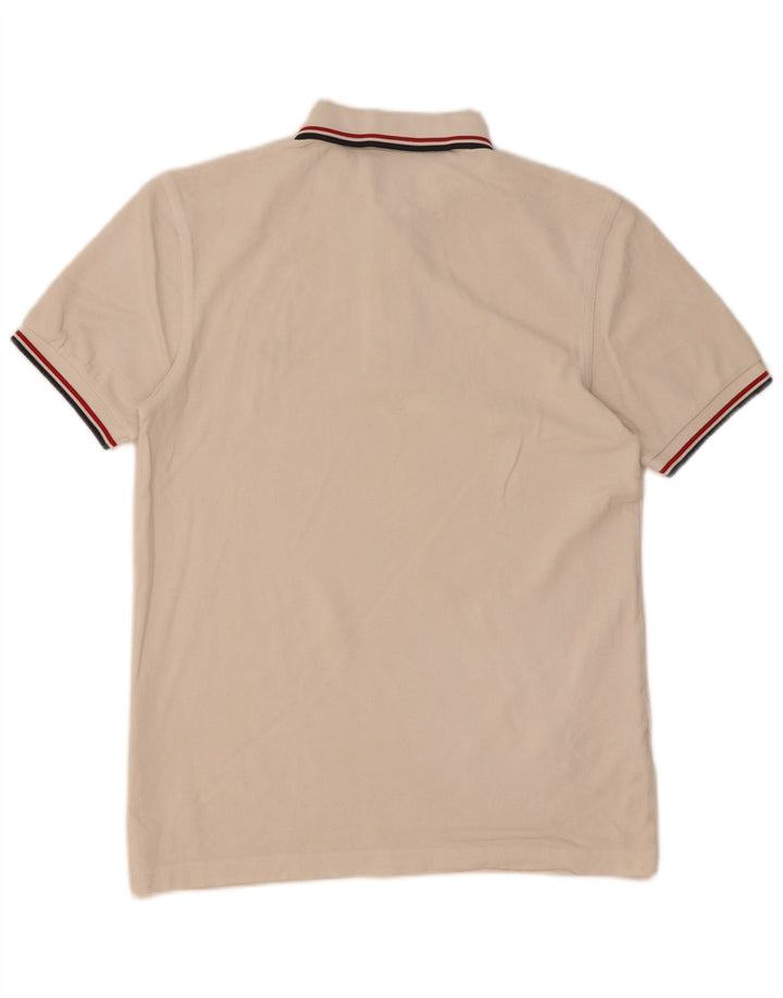 Fred Perry Herren-Poloshirt, klein, weiß gestreift, Baumwolle