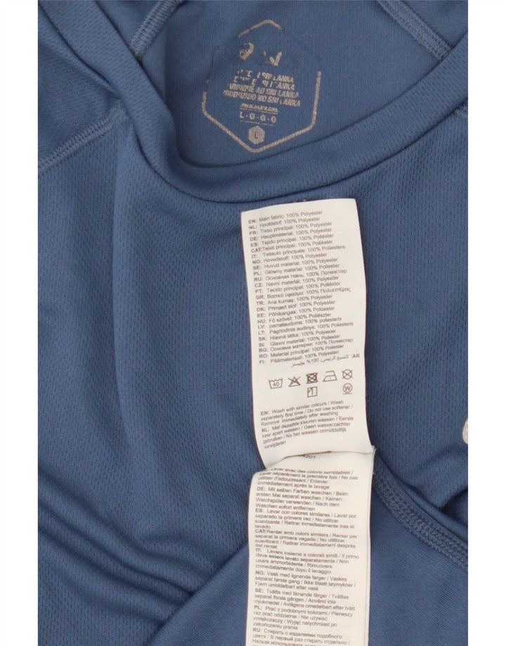 Asics Herren T-Shirt Top Large Blue Polyester