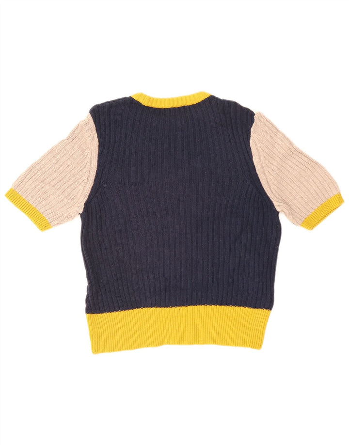 Marks & Spencer Damen-Pullover mit Rundhalsausschnitt, Gr. 14, mittelmehrfarbig