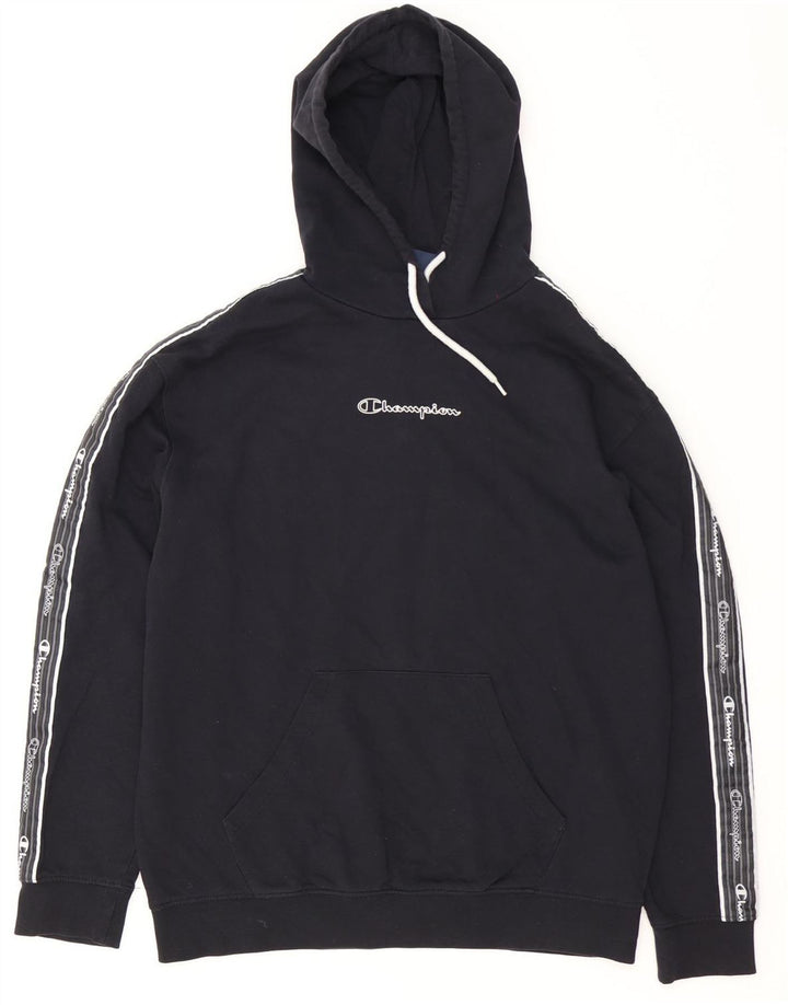 Champion Herren-Kapuzenpullover mit Grafik, mittelgroß, Schwarz