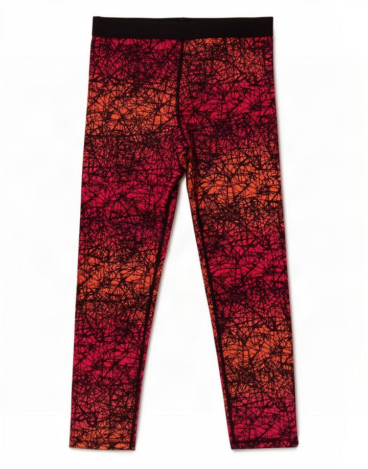 Champion Capri-Leggings mit abstraktem Muster für Damen, UK 16, Größe L, Rosa