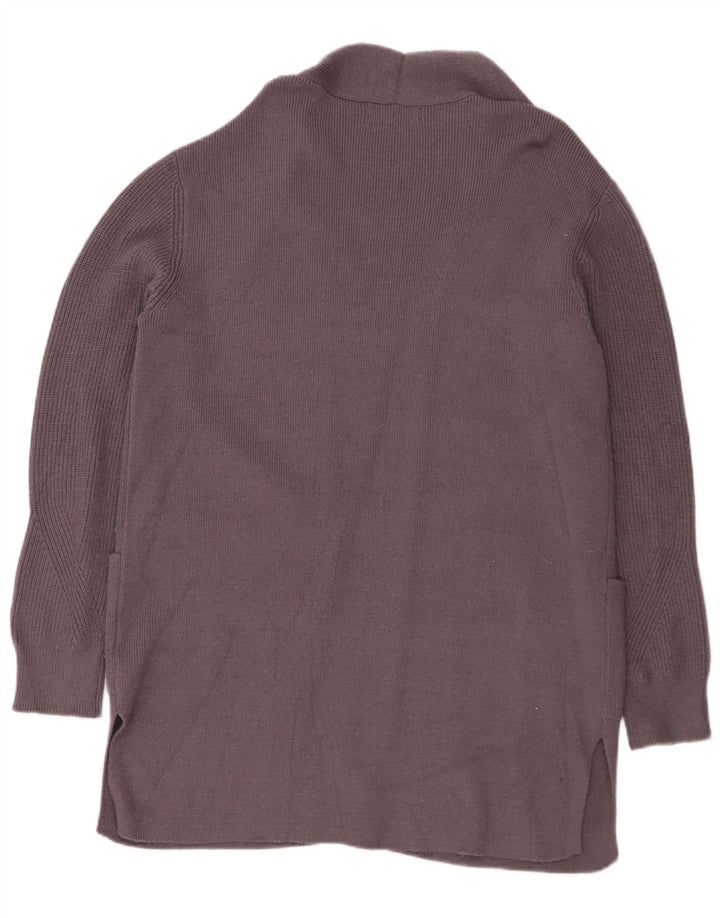 Marks & Spencer Damen Longline Open Cardigan Pullover UK 14 Large Grau