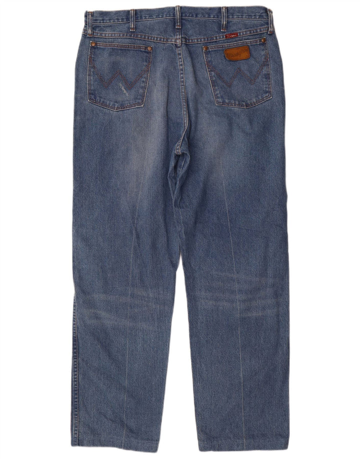 Wrangler Herren Straight Jeans W38 L30 Blaue Baumwolle