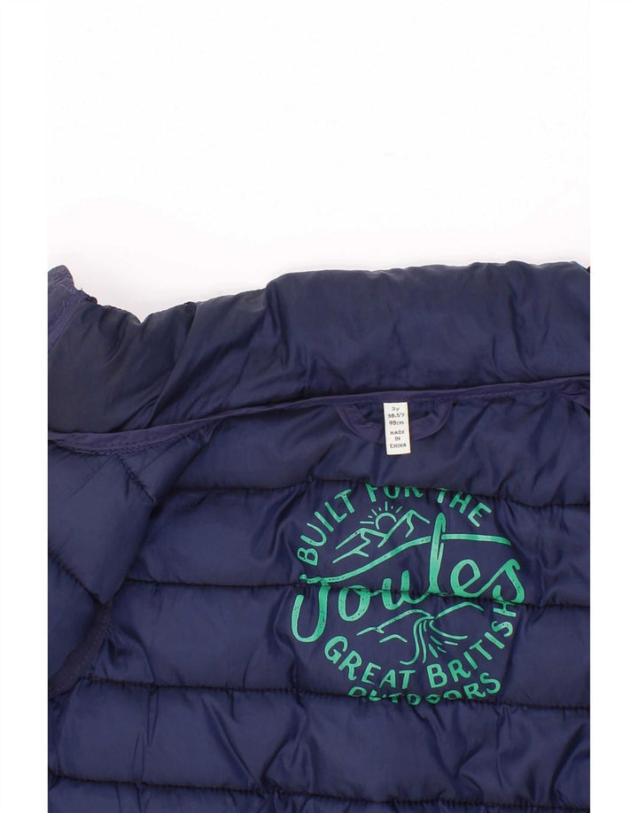 Joules Wattierte Weste für Jungen, 2–3 Jahre, marineblaues Polyester