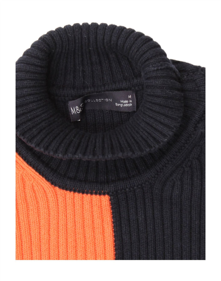 Marks & Spencer Damen-Pullover mit Rollkragen, Gr. 14, mittleres Marineblau