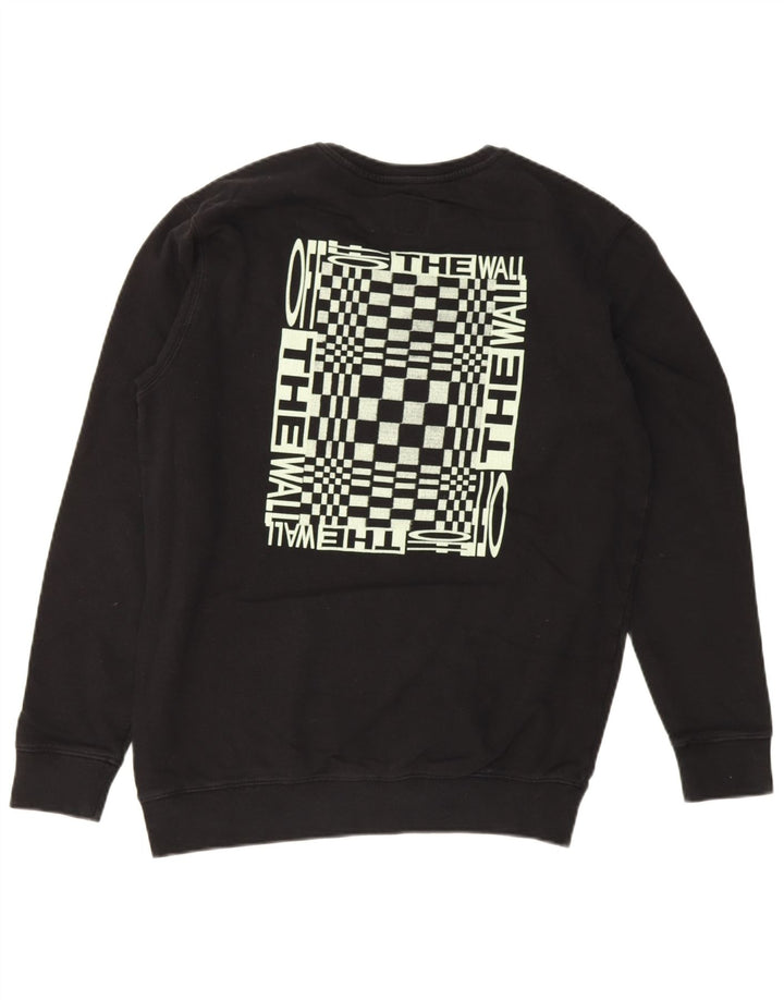 Vans Herren-Sweatshirt mit Grafik, groß, aus schwarzer Baumwolle