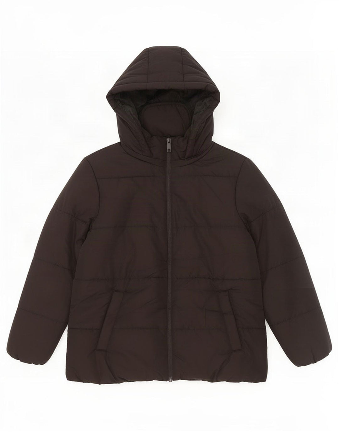 Marks & Spencer Wattierte Damenjacke mit Kapuze, UK 18, XL, Schwarz, Polyester
