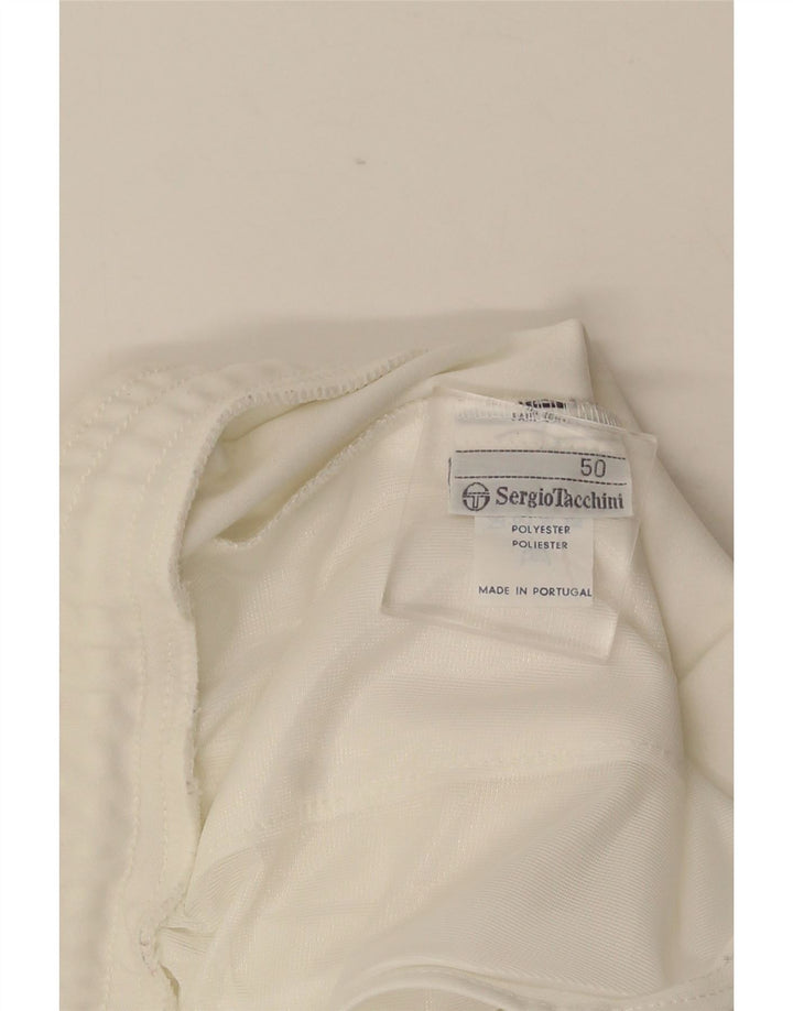 Sergio Tacchini Damen Sportshorts IT 50 XL Weiß Polyester