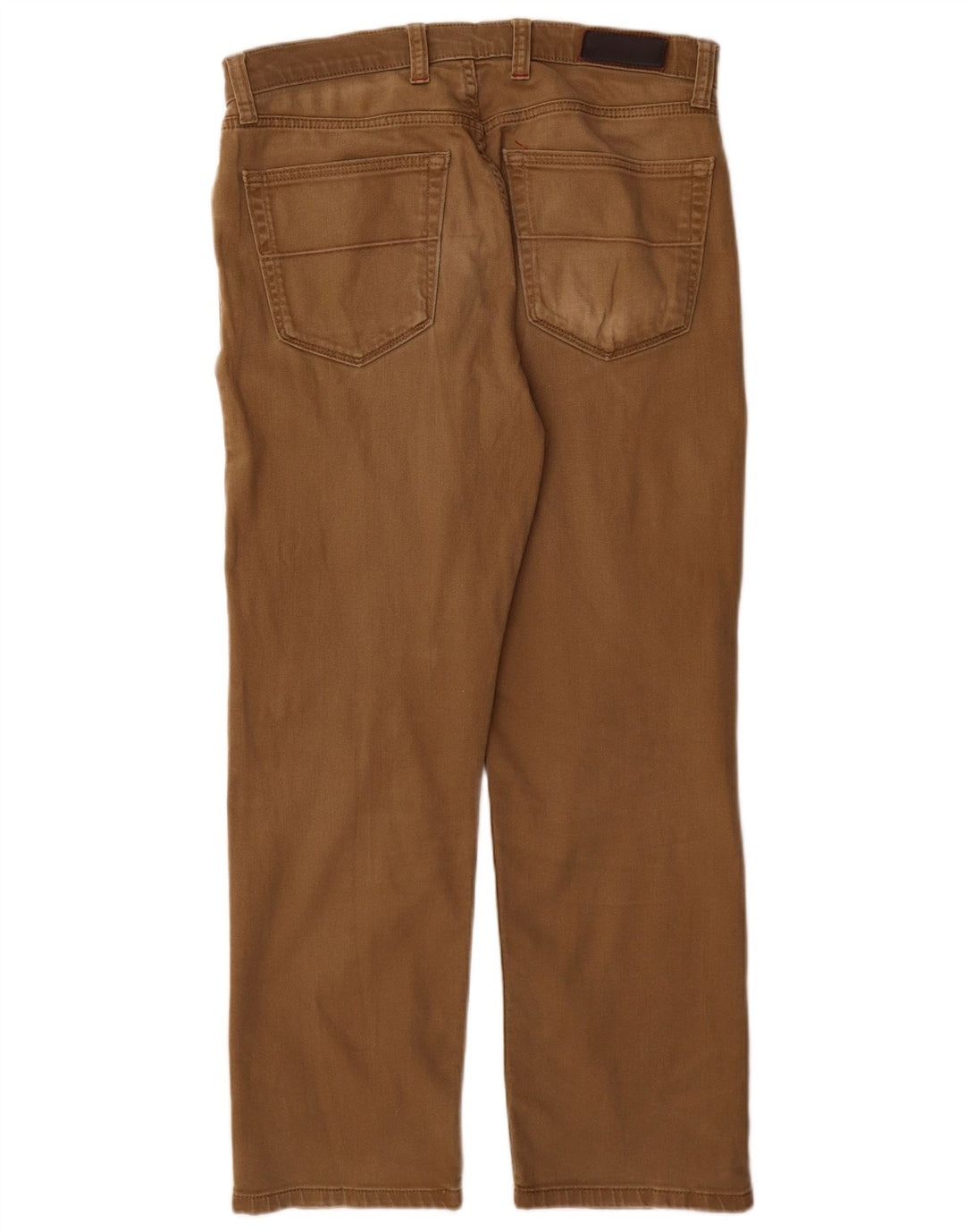 Marks & Spencer Herren Regular Straight Jeans W32 L29 Beige Baumwolle