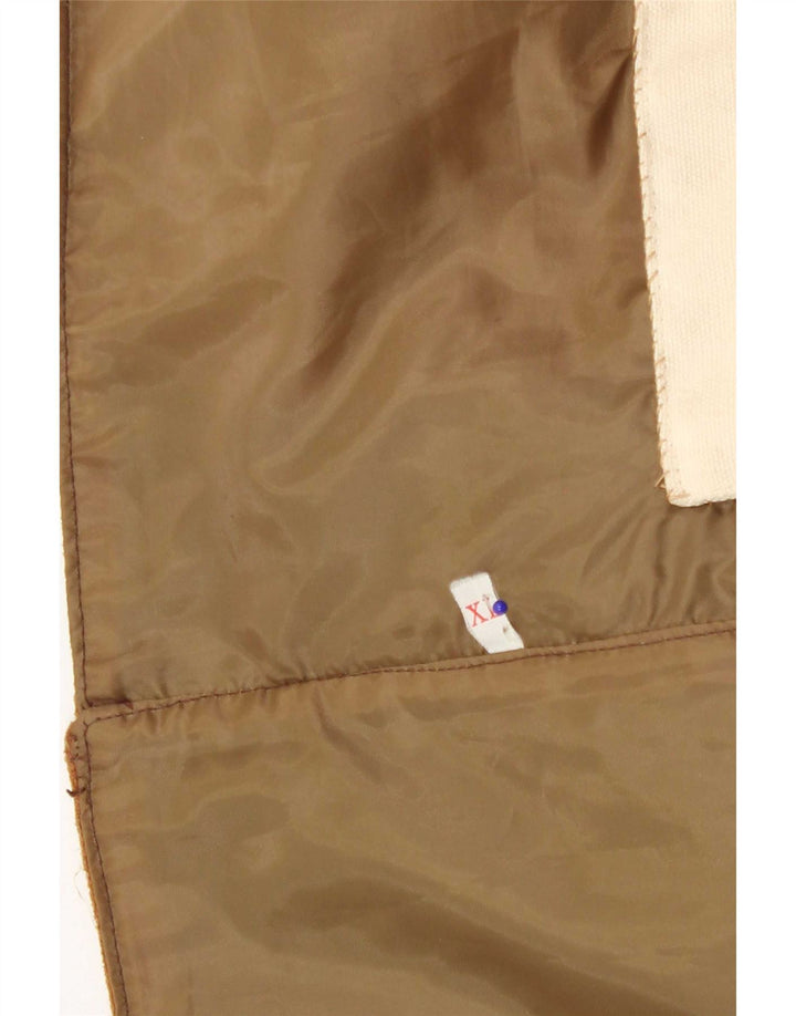Vintage Herren Wildlederweste XL Braun