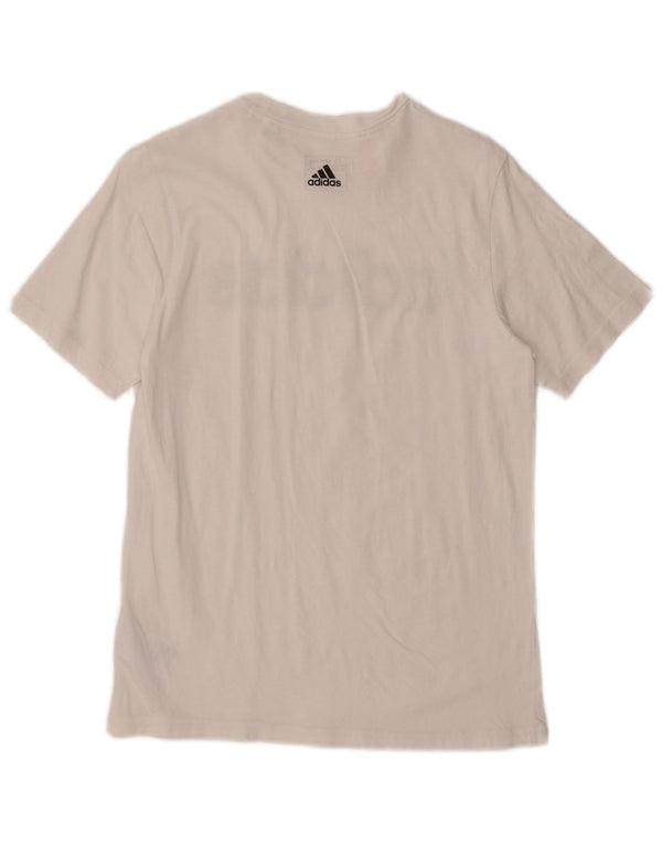 Adidas Jungen T-Shirt mit Grafik, 13–14 Jahre, weiße Baumwolle