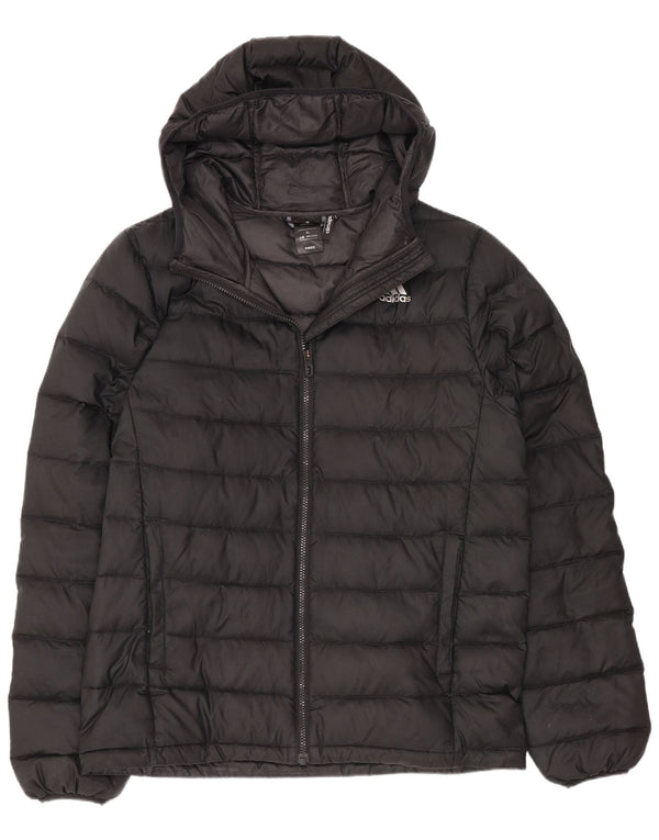 Adidas Damen Kapuzenjacke, gepolstert, UK 18, XL, Schwarz, Polyester