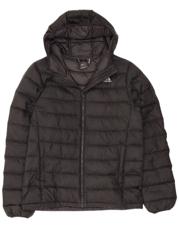 Adidas Damen Kapuzenjacke, gepolstert, UK 18, XL, Schwarz, Polyester