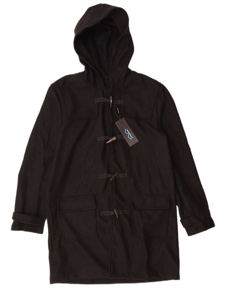 Damen Dufflecoat mit Kapuze UK 20 2XL Schwarz