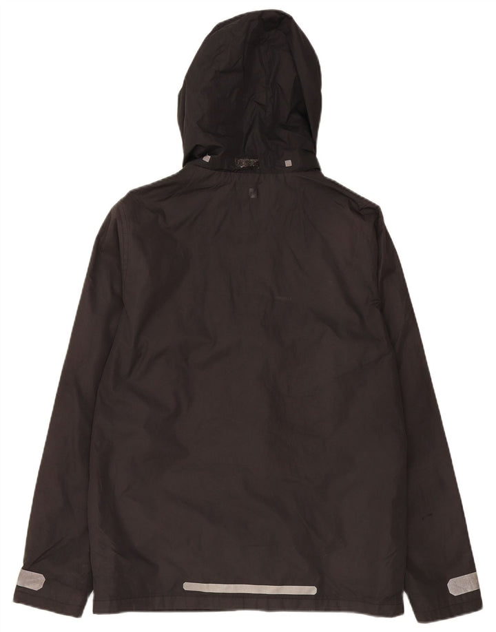MOUNTAIN WAREHOUSE Boys Hooded Windbreaker Jacket 12-13 Years Black