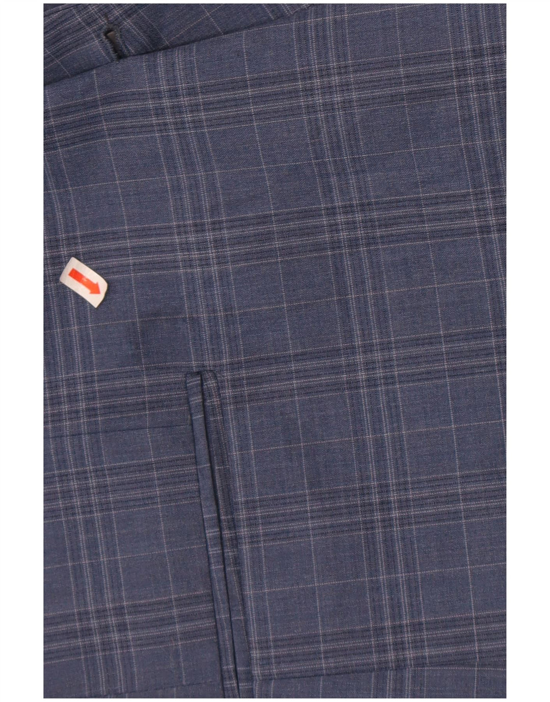 Ben Sherman Herren-Blazer mit 2 Knöpfen, UK 44, 2XL, blau karierte Wolle