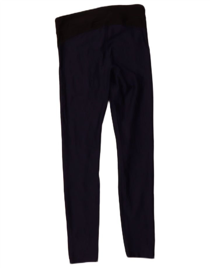 UNDER ARMOUR Damen Leggings UK 10 Small Marineblau